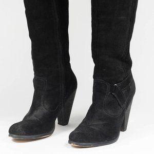 Seychelles Knee High Black Suede Boots
